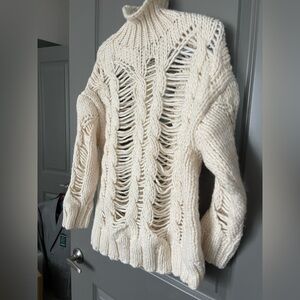 Women's Cream Sweater by ZARA chunky knit small